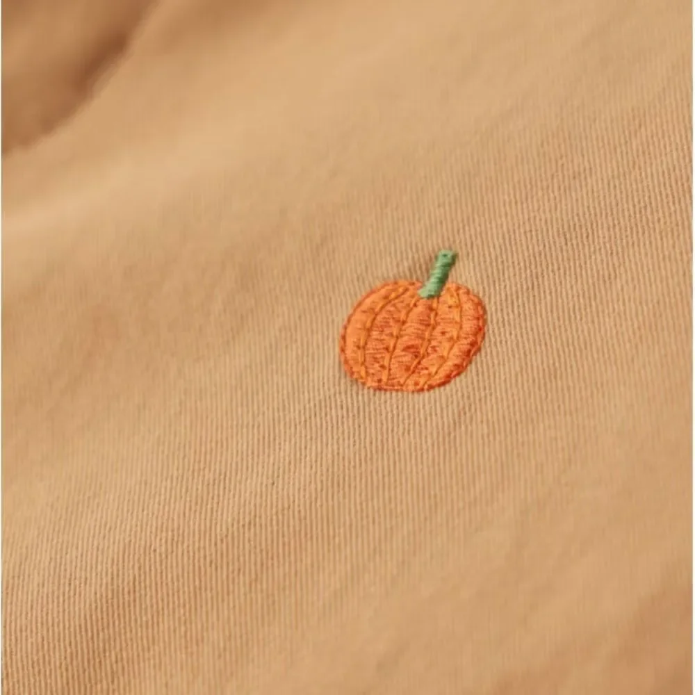 Gymboree Boys Allover Pumpkin Print Tan Twill Chino Fall Pants Size 8